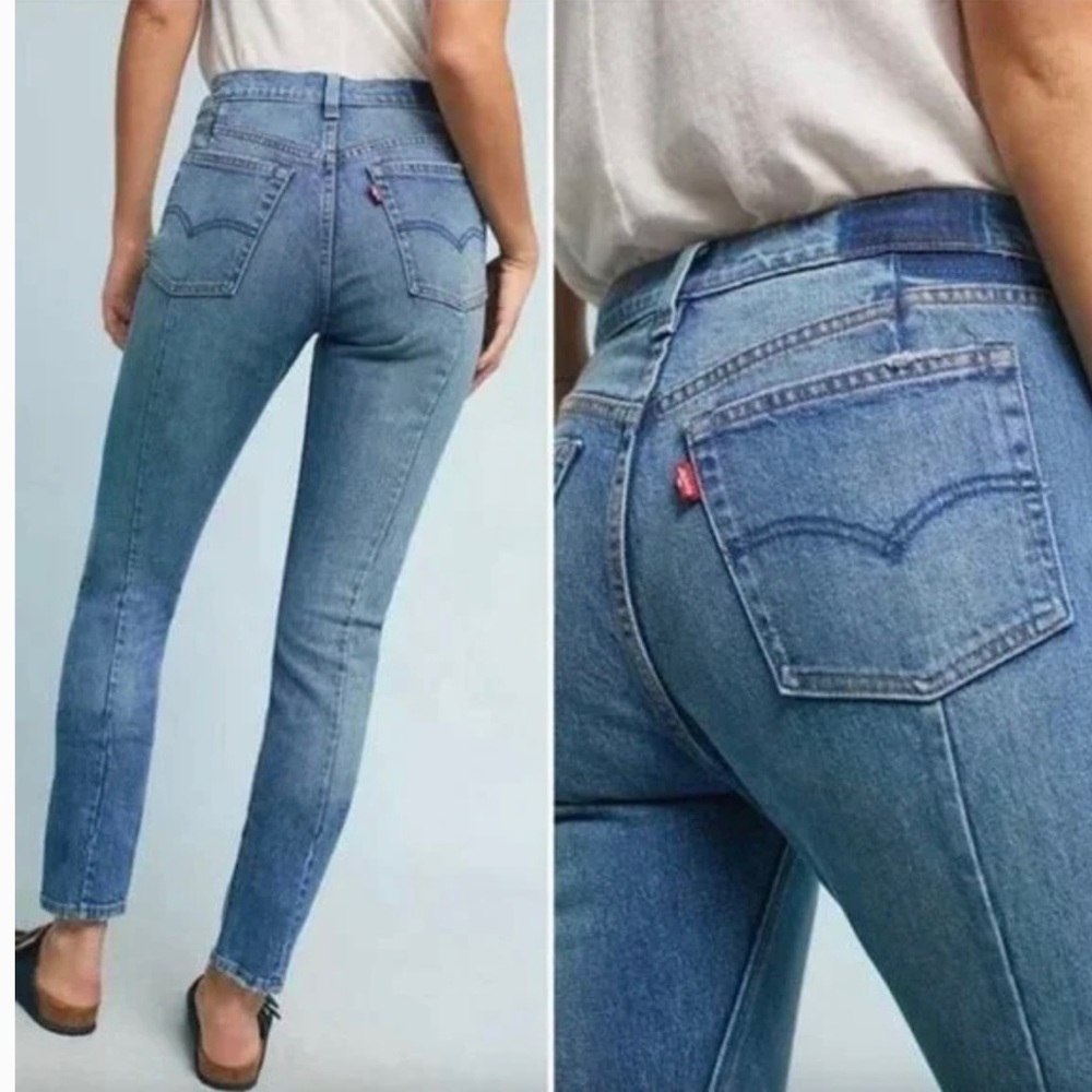 Levi’s Rare Sexy Backseam 711 Skinny Jens lDark Blue Denim NWT (in bag) W28 L30